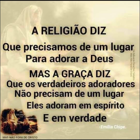 A Religião Diz Que Precisamos de Um Lugar para adorar a Deus. Mas o que a Palavra de Deus diz? Adoramos em espírito e em verdade. 