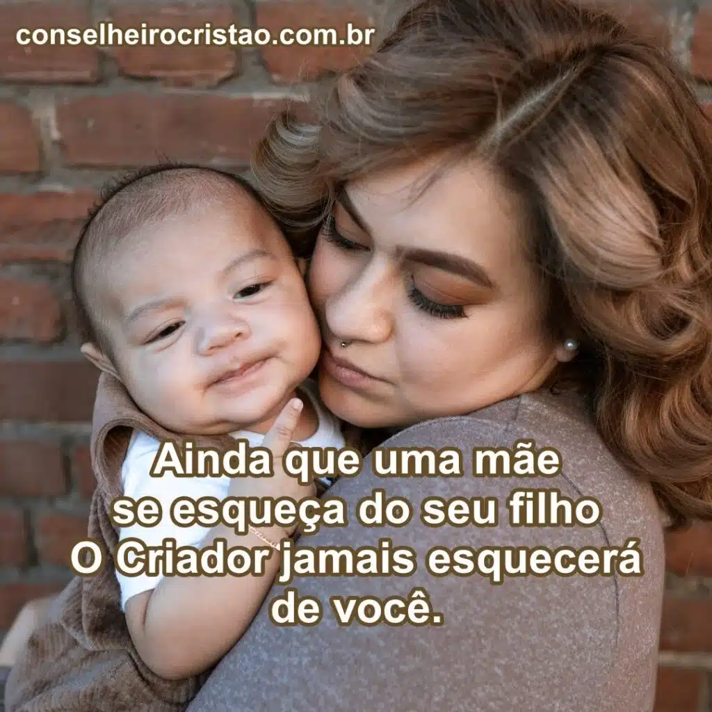 Imagem de uma mãe com seu filho no colo, abraçando o bebê no artigo Palavra Bíblica do Dia 17-01-2023. Site conselheirocristao.com.br