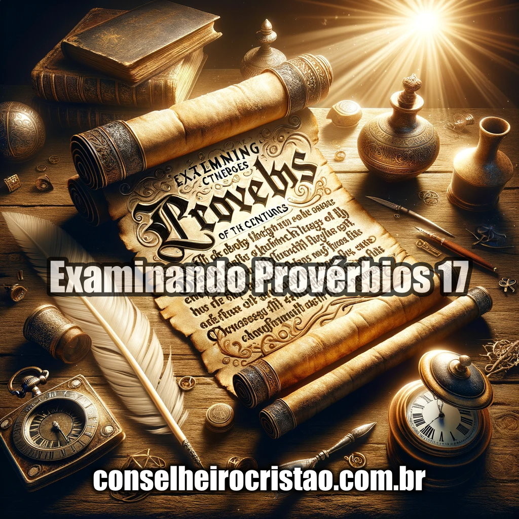 Examinando Provérbios 17. conselheirocristao.com.br