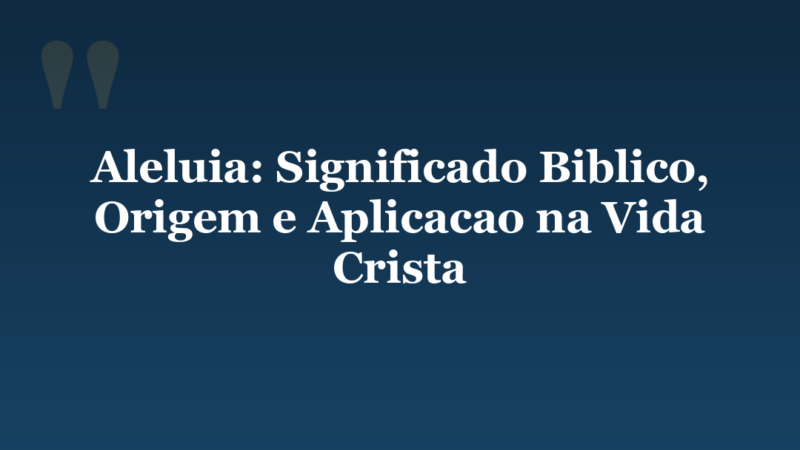 Aleluia