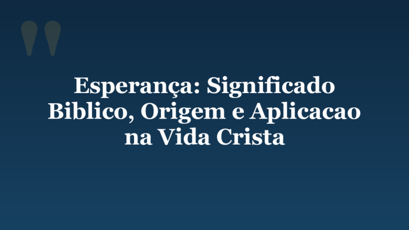 Esperanca