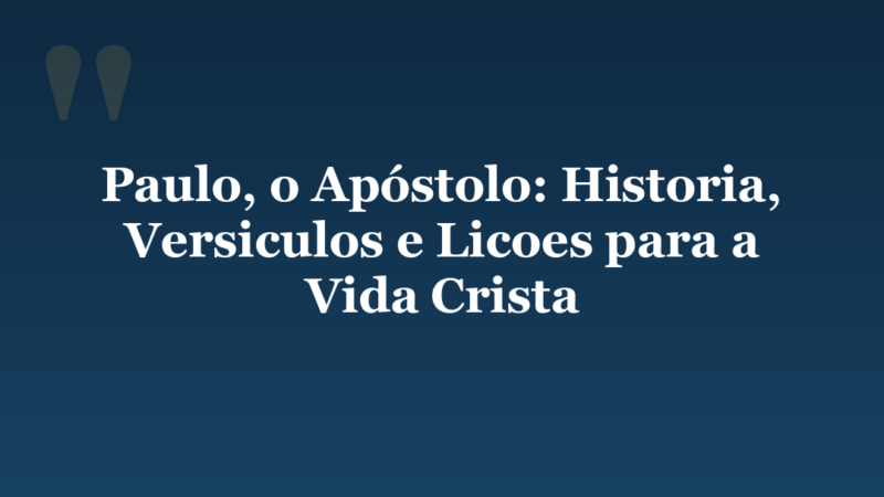 Paulo apostolo