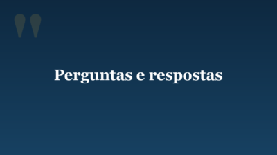 Perguntas e respostas
