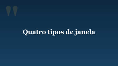 Quatro tipos de janela