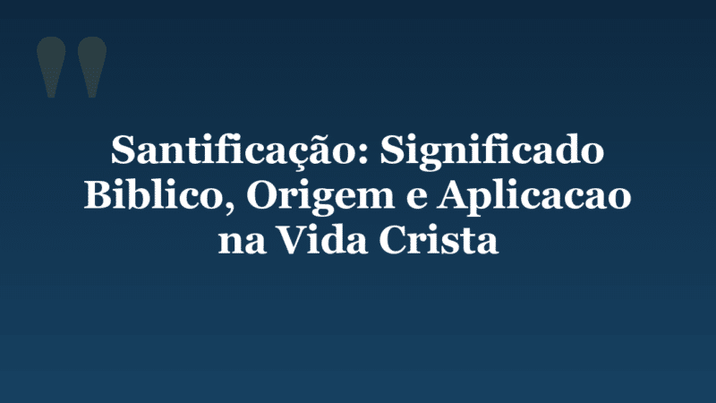 Santificacao